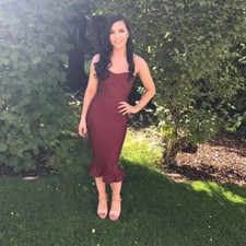 Pretty little thing strapless bodycon dress