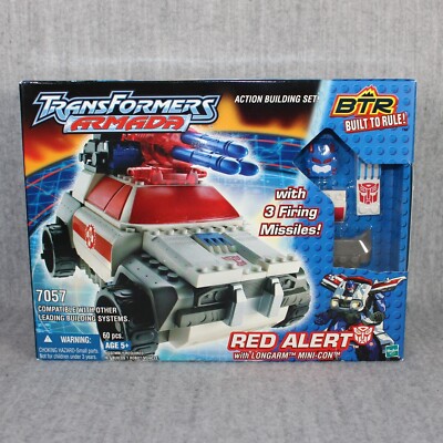TRANSFORMERS BTR Armada Red Alert Hasbro 2003 Longarm Mini-Con Action Build Set
