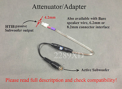 passive subwoofer to active