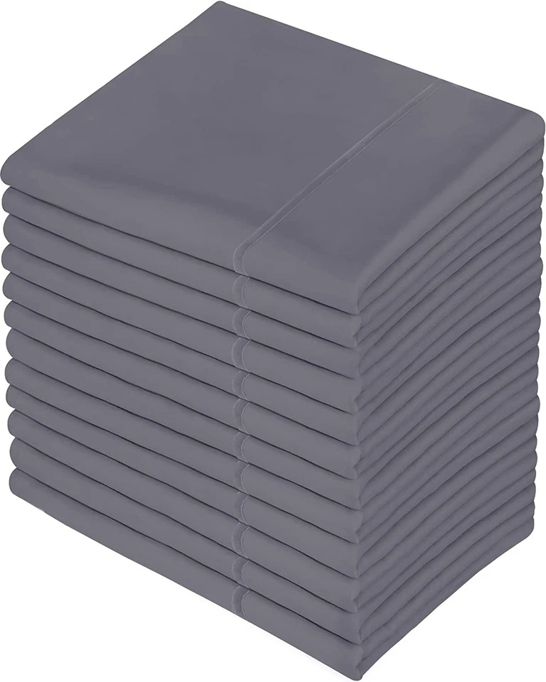 Pillowcases 12 Pack King ,Queen Pillowcase Set Microfiber Fabric Utopia Bedding - Image 4 of 4