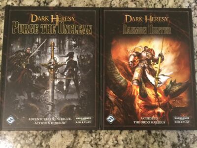 FFG Dark Heresy RPG Lot 2 Books Brand New Hardcovers Warhammer 40k Roleplaying