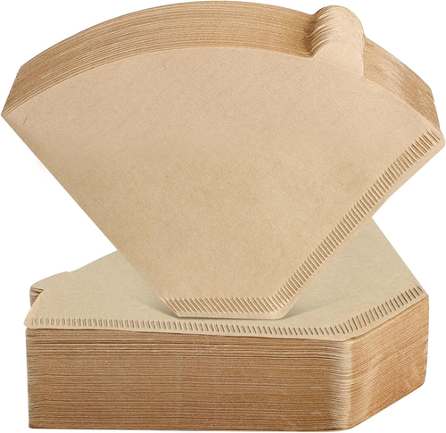 Coffee Filters, Size 04 Unbleached Cone Filters 8-12 Cup, 200 Count Disposable N