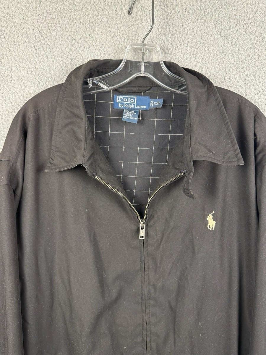 Polo Ralph Lauren Men's Harrington Jacket Full Zip Up Black