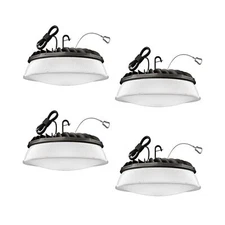 200W 4 Pack UFO LED High Bay Light with Diffuser 28,000lm 5000K LED High Bay ...
