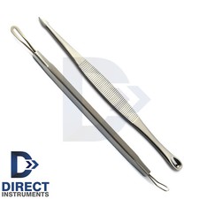 2Pcs Comedone Extractor 3-4 Blackhead Acne Remover Pore Pimple Blemish Tools