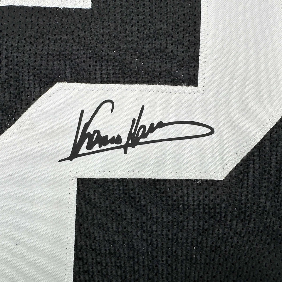 Camiseta deportiva facsímil autografiada Franco Harris Pittsburgh negra reimpresión talla XL para hombre Foto 2 de 4