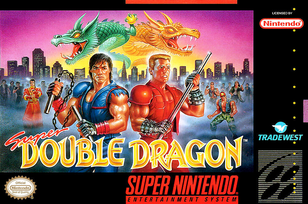 Super Double Dragon SNES Repro Box Premium Quality 