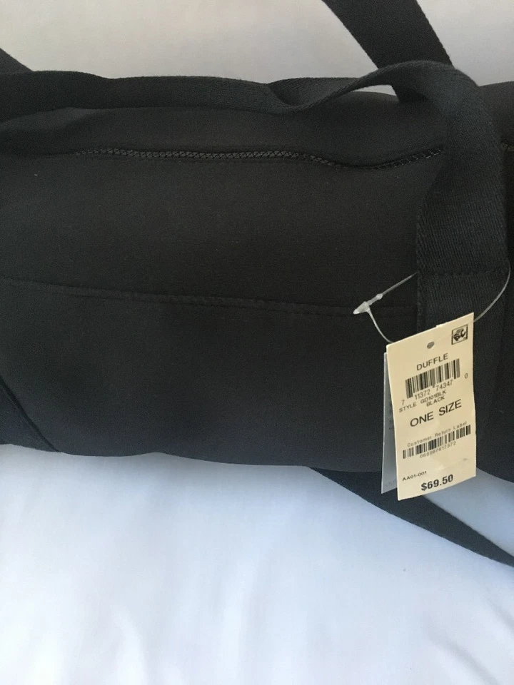 Bolsa de viagem IDEOLOGY US$ 70 nova com etiquetas preta tubo XL ioga noite praia bolsa tiracolo - Imagem 4 de 4