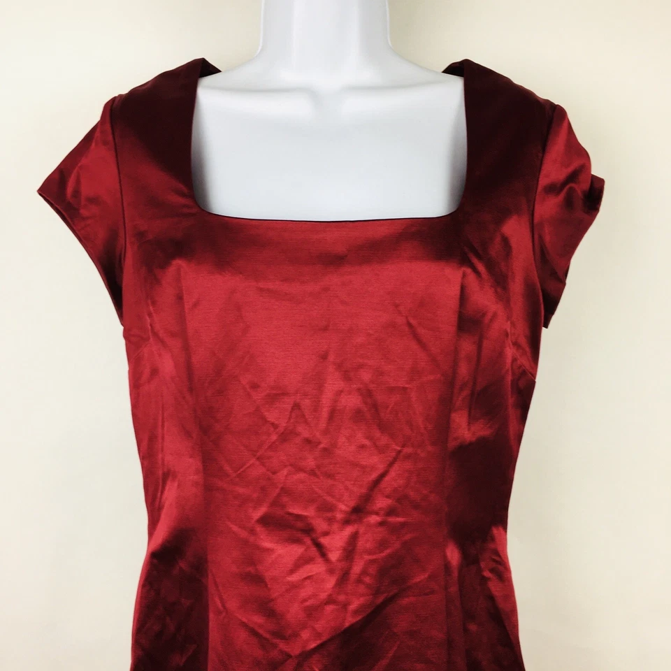 Vestido de fiesta de cóctel Shape FX rojo para mujer talla 8 imitación satén ropa moldeadora incorporada Foto 2 de 4