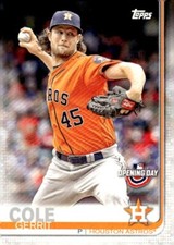 2019 Topps Opening Day #73 Gerrit Cole Houston Astros