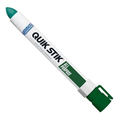 Markal 61069 GREEN  Quik Stik  Marker - Fast Drying, PAINT MARKER  (12PK)