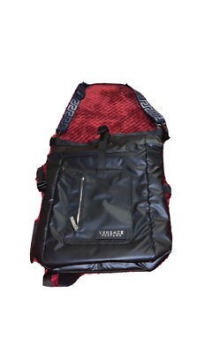 Versace Parfums Black Medusa Logo Adjustable Strap Sport Summer