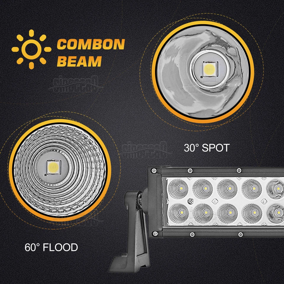 适用于福特 Ranger 2019 - 2022 下隐藏式保险杠格栅 120W LED 灯条+电线 — 第 4/4 张图片