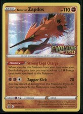Pokemon TCG Galarian Zapdos SWSH124 Black Star Promo Evolving Skies Pre Release on eBay