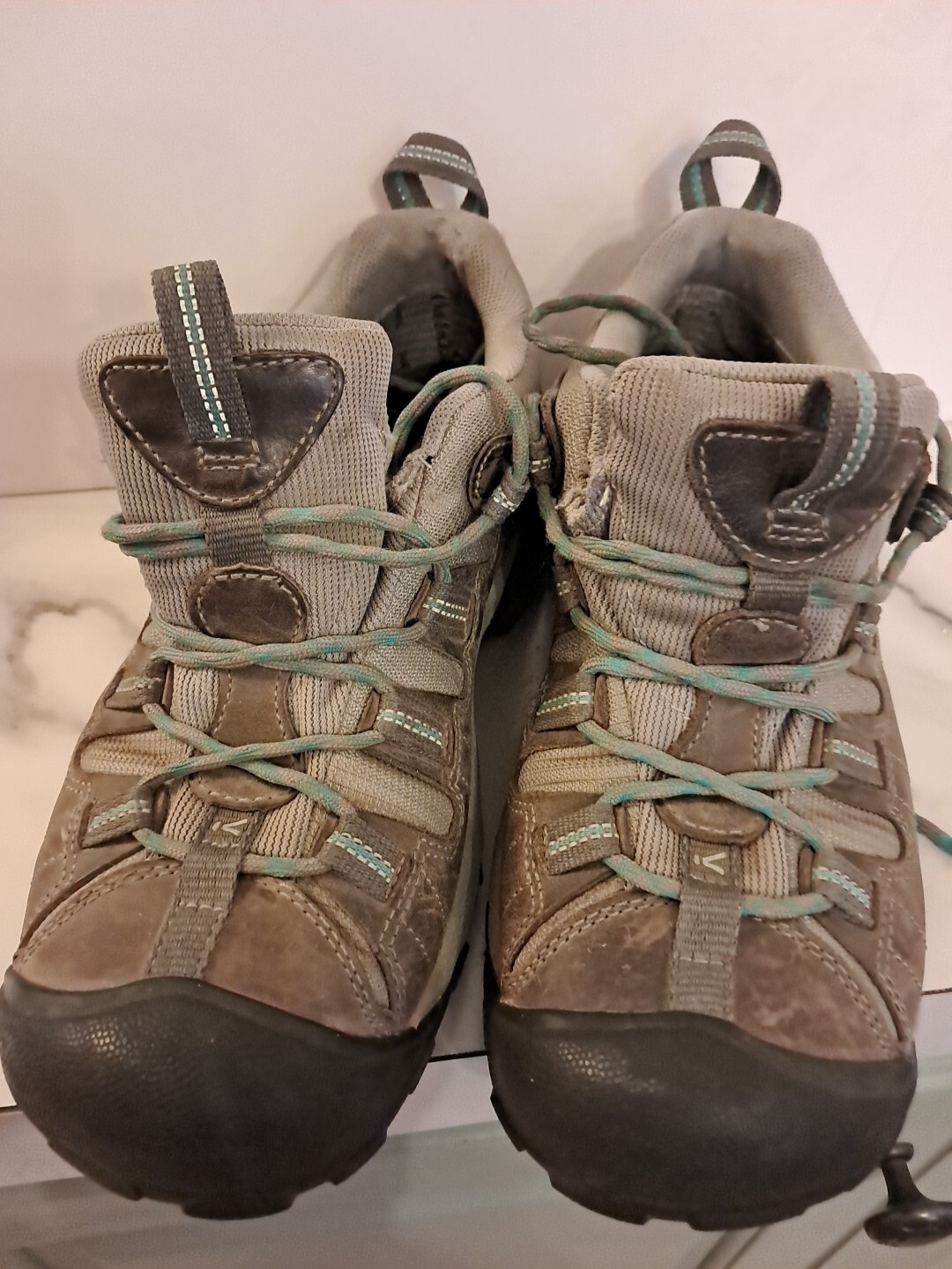 Scarpe da trekking impermeabili Keen Dry Targhee II stivali donna 8 5 marroni ottime condizioni