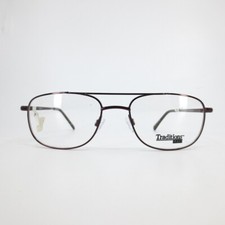 Traditions T03 COL 10 Brown Aviator Full Rim Eyeglasses Frame 53[]18 135 mm