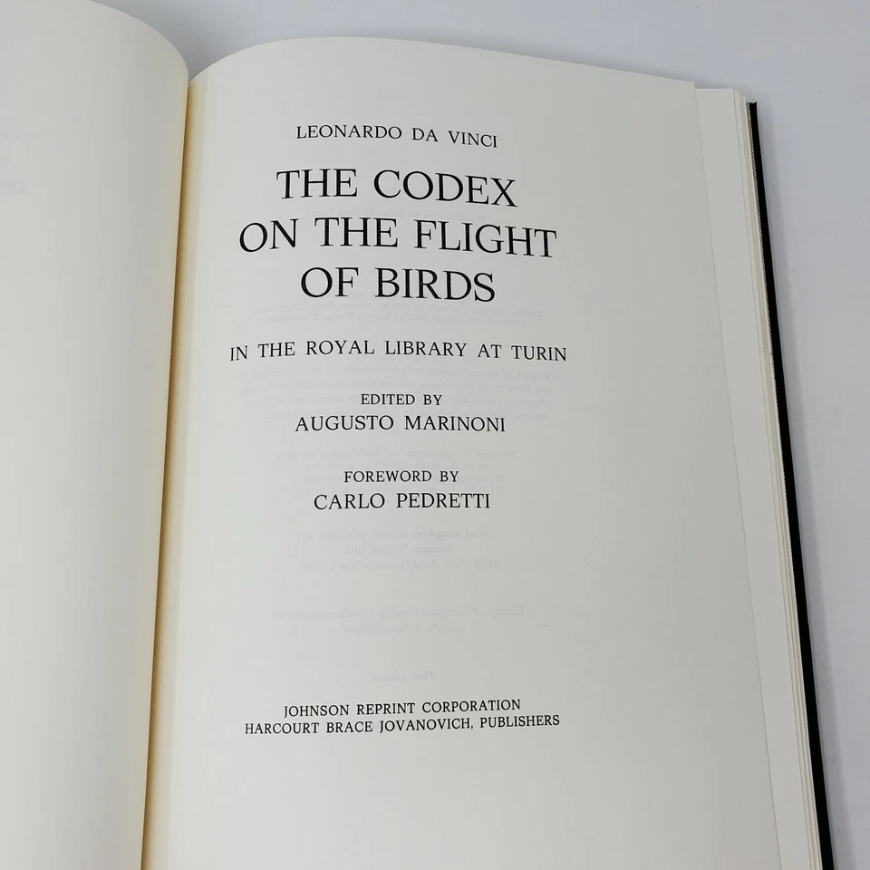 Codex on the Flight of Birds (Leonardo Da Vinci, Royal Library at Turin, Rare) - Image 2 of 4