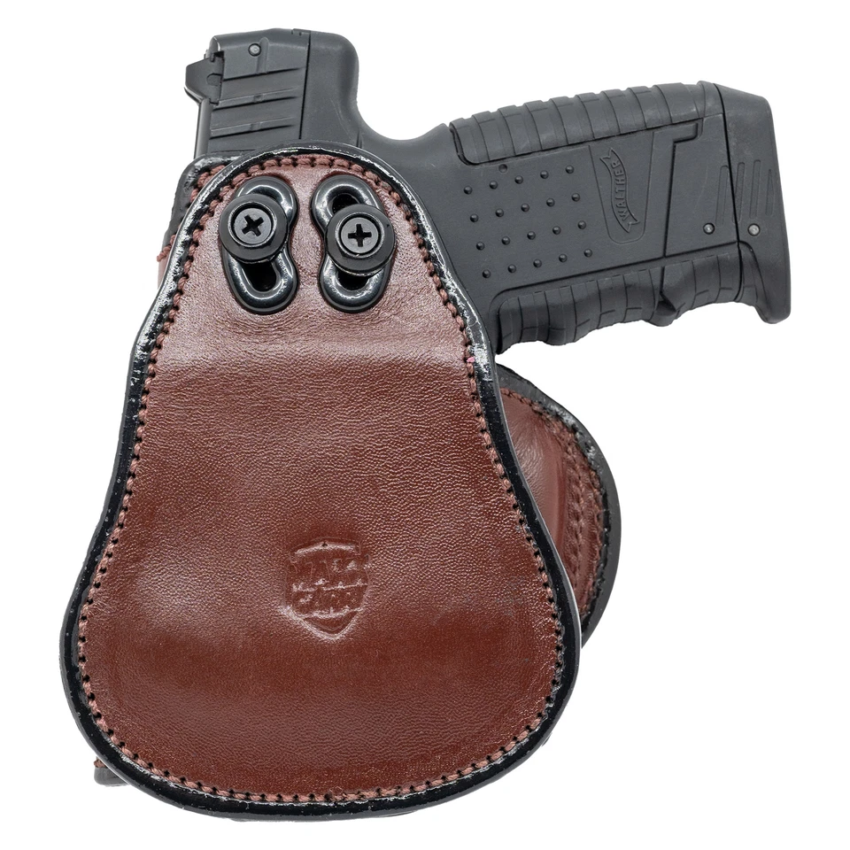 PADDLE HOLSTER FOR KAHR CW40. OWB LEATHER PADDLE WITH ADJUSTABLE CANT. - Image 2 of 4