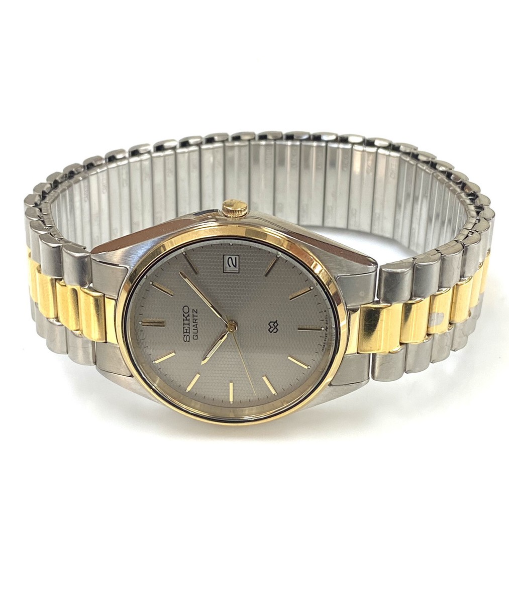 Original Vintage Seiko Quartz S2 Two Tone DUMMY Watch, 5Y22 Original Vintage Seiko Quartz S2 Two Tone DUMMY Watch, 5Y22