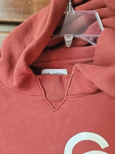 Gap x Stranger Things Season 4 Teen Size 14-16 Red Upside Down Logo Hoodie - Picture 3 of 7