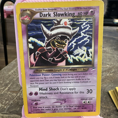 Nintendo Dark Slowking 20/105 Neo Destiny Unlimited Rare English