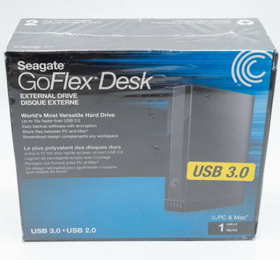 Seagate FreeAgent GoFlex Desk 1TB 7200RPM USB 3 External Hard Drive STAC1000103