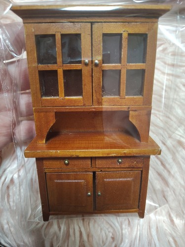 Dollhouse Miniature Kitchen Cabinet 1:12 one Inch Scale Storage Cabinet Doors