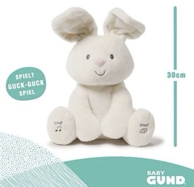 GUND Flora das Häschen   interaktives Kuscheltier mit Guck-Guck & Musik  
