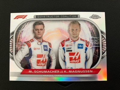 M. Schumacher K. Magnussen Constructor Coalition Refractor 2022 Topps Chrome F1