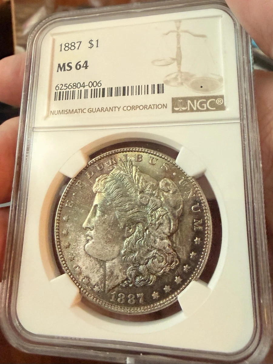 NGC 1887 Year Grade MS 64 Morgan US Dollars (1878-1921) for sale
