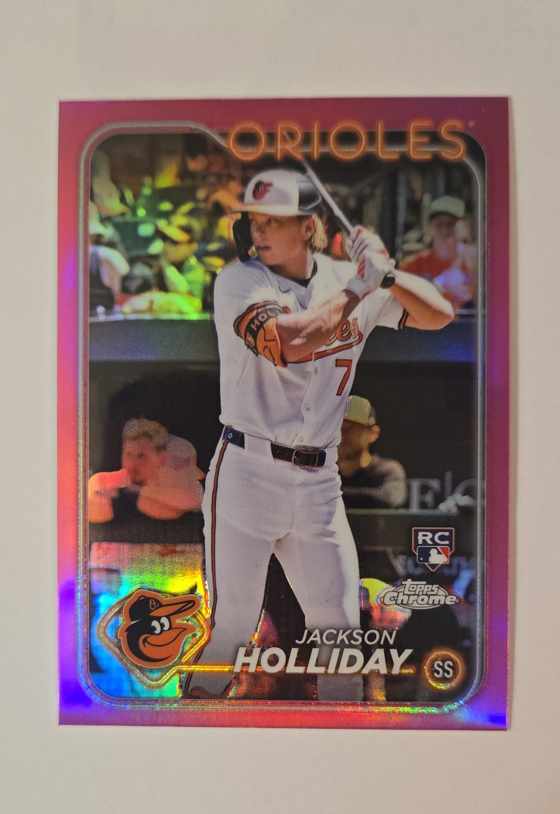 2024 Topps Chrome - Jackson Holliday #88 Pink Refractor (RC)