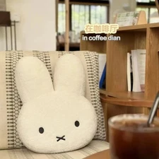 16" Rabbit Pillow Plush Toy, Miffy Sweet Doll Cushion, Cute Gift for Kids & Fans