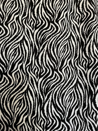Animal Zebra Print Pullover Top L Black & White Dolman Sleeve COOPER ELLA $55 - Picture 4 of 5