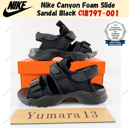 Nike Canyon Foam Slide Sandal Black CI8797-001 Men's Size