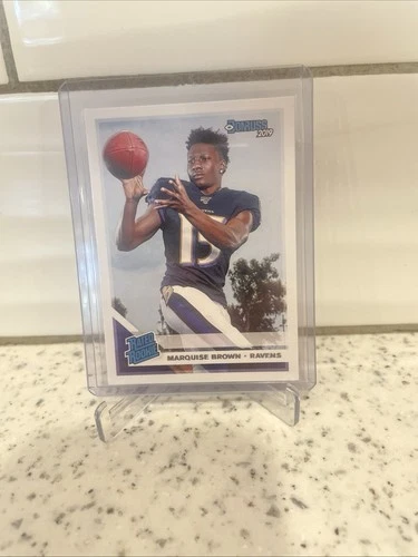 2019 Marquise Hollywood Brown Rated Rookie #312, WR, Ravens, NFL, RC