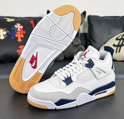 Jordan 4 Retro SB ''Navy Blue''  Mid Top Basketball Shoes US Men's Size 7-12