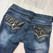 Seductions FD Ultra 5.5” Low Rise Slim Jeans Y2K Flap Pocket Denim W26L31