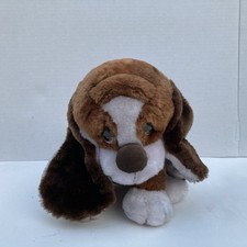 Vintage Baxter Basset Russ Berrie Plush Dog Puppy Item No. 873 Stuffed Animal