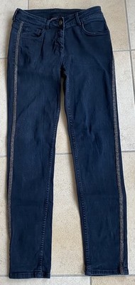 Jeans Damen 40 Up To Fashion mit seitlichen Silbernähten