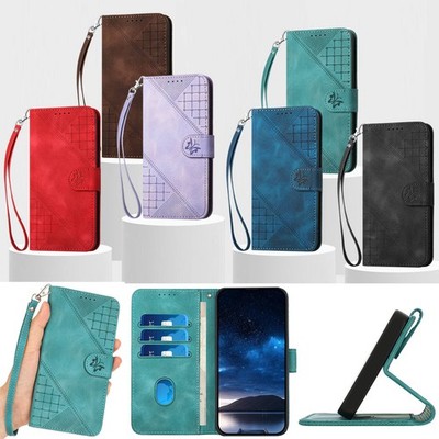 Klapp Gemustert HandyHülle Magnet PU Leder Tasche Schutzhüllen Case Wallet Etui