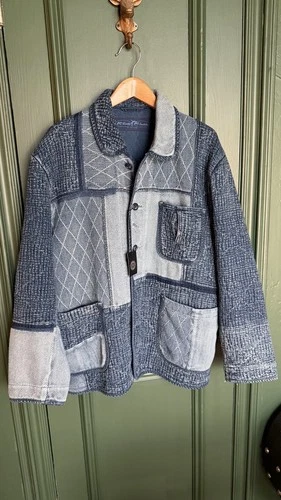PORTER CLASSIC KENDO SASHIKO FRENCH JACKET HYBRID Sz Large US SELLER NWT  - product listing photo