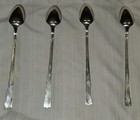 Oneida Nobility Caprice Silver Plate Iced Tea Spoons Set of 4 Silverware — photo 2