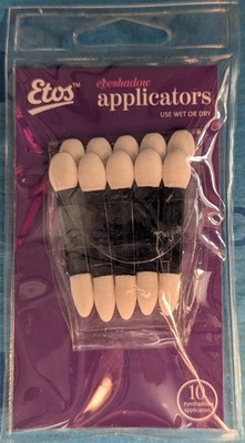 Etos Eyeshadow Applicators Use Wet Or Dry 10 Eyeshadow Applicators New