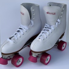 Chicago Roller Skates Size 10 Official Classic Great condition Pink White
