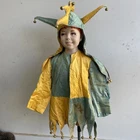 ANTIQUE Harrods Juvenile Childrens Costume Court Jester Circus England 1920s Art
