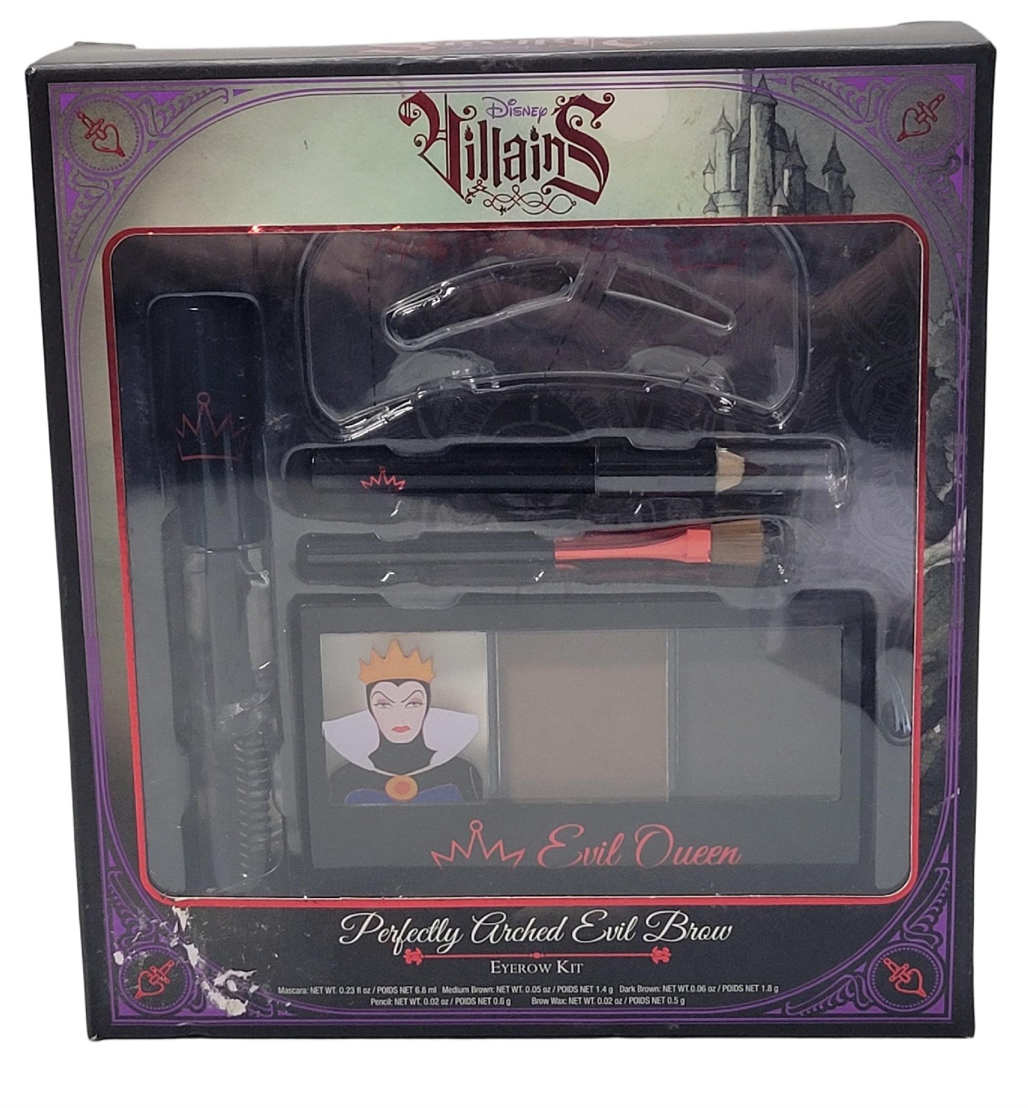 Kit de cejas malvadas perfectamente arqueadas de Disney Villians edición limitada sellado