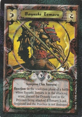 Bayushi Tomaru (Matthew Wilson Art) Ungraded L5R: Shadowlands