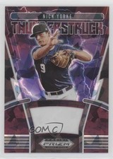 2020 Prizm Draft Picks Thunderstruck Burgundy Cracked Ice 9/23 Nick Yorke 04cw
