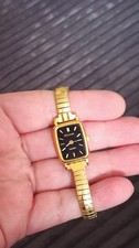 Bulova Women's Stretch Gold Bracelet Watch Quartz Movement 