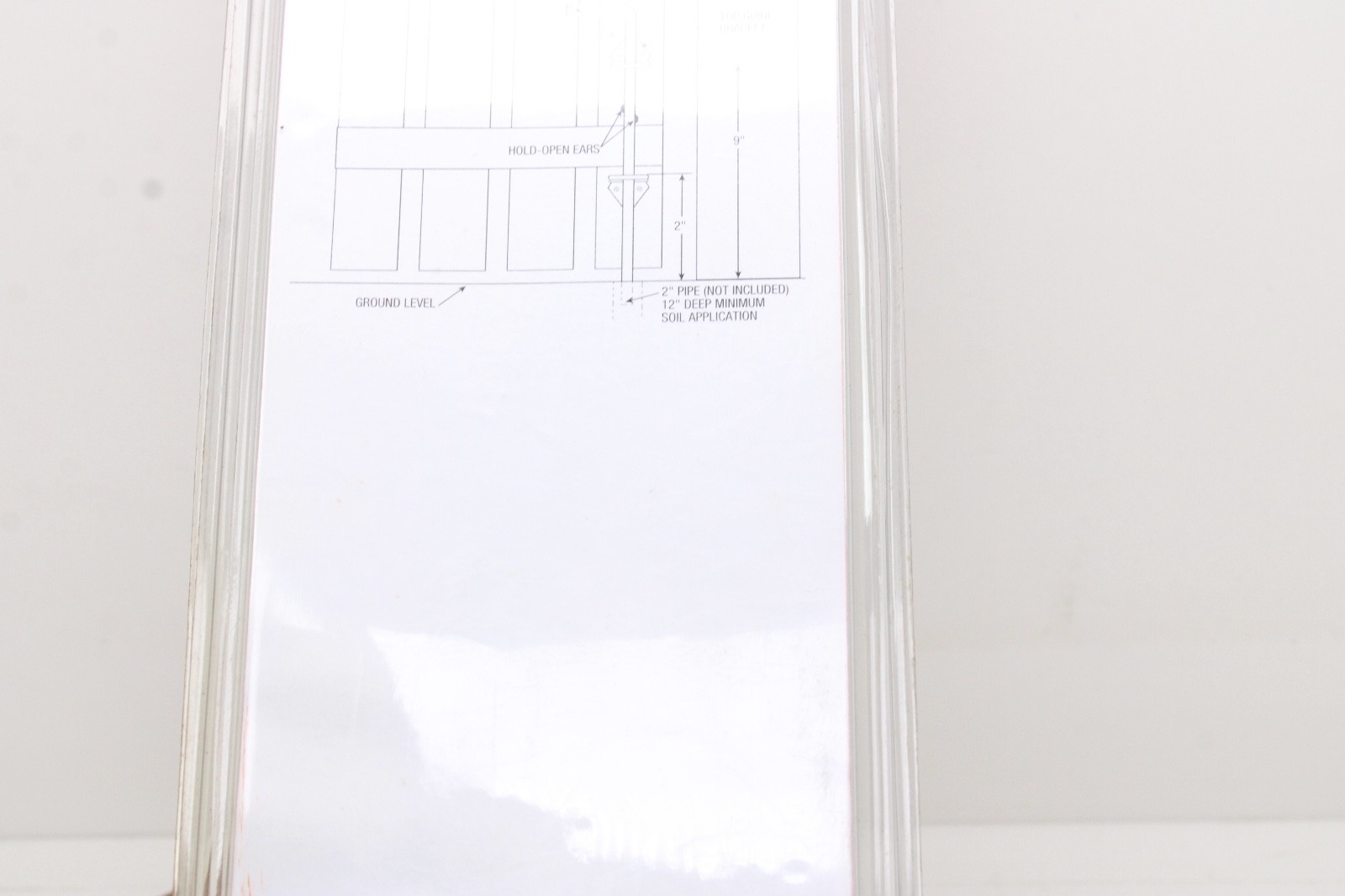 ACE Cane Bolt 5298948 1/2" x 12"  Black Lock Gate Door Latch